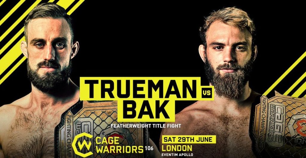 Dean Trueman vs. Soren Bak o pas mistrzowski w wadze piórkowej na Cage Warriors 106 w Londynie