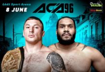 Evgeniy Goncharov kontra Tony Johnson o pas wagi ciężkiej na ACA 96 w Łodzi
