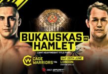 Modestas Bukauskas zmierzy się z Marthinem Hamletem o pas wagi półciężkiej na CW 106 w Londynie