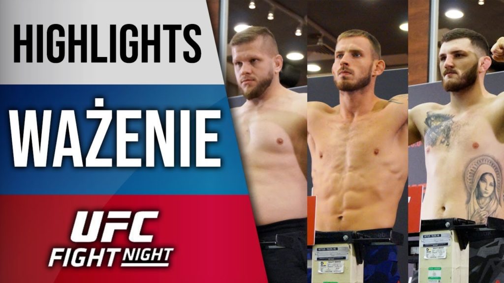 Skrót porannego ważenia przed UFC St. Petersburg [WIDEO]