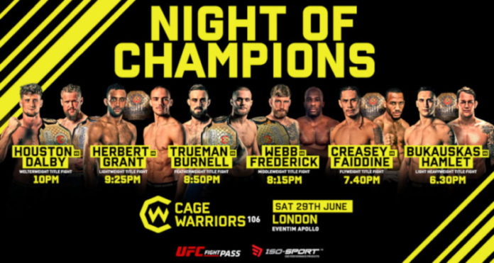 Cage warriors 106