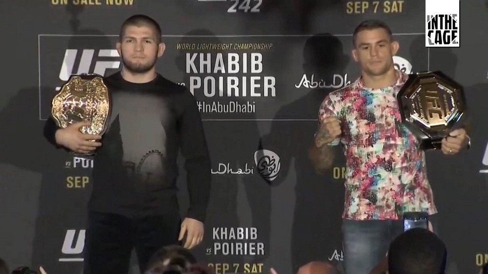 UFC 242: Nurmagomedov vs. Poirier twarzą w twarz po raz pierwszy [WIDEO]