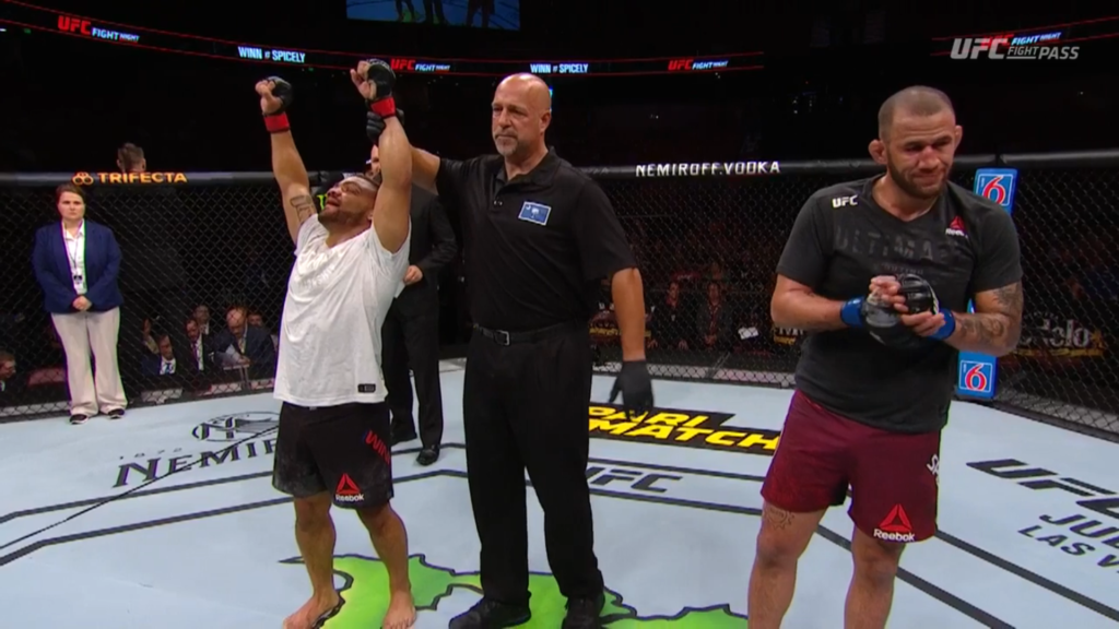 UFC Greenville: Deron Winn pokonuje Erica Spicely