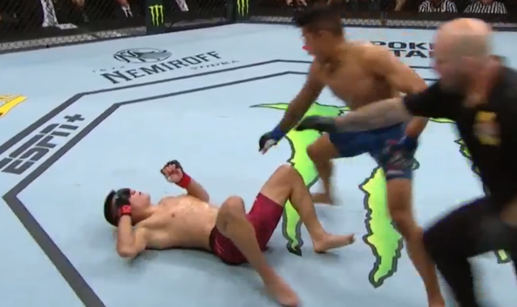 UFC Sacramento: Jonathan Martinez ciężko nokautuje Pingyuana Liu [WIDEO]