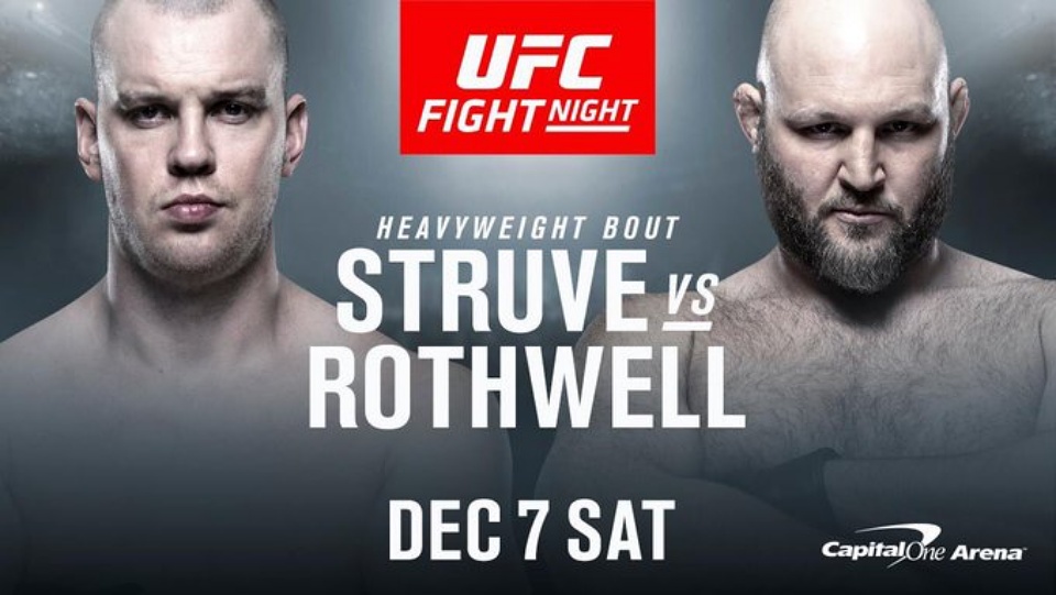 Stefan Struve Ben Rothwell na UFC on ESPN 6 w Waszyngtonie