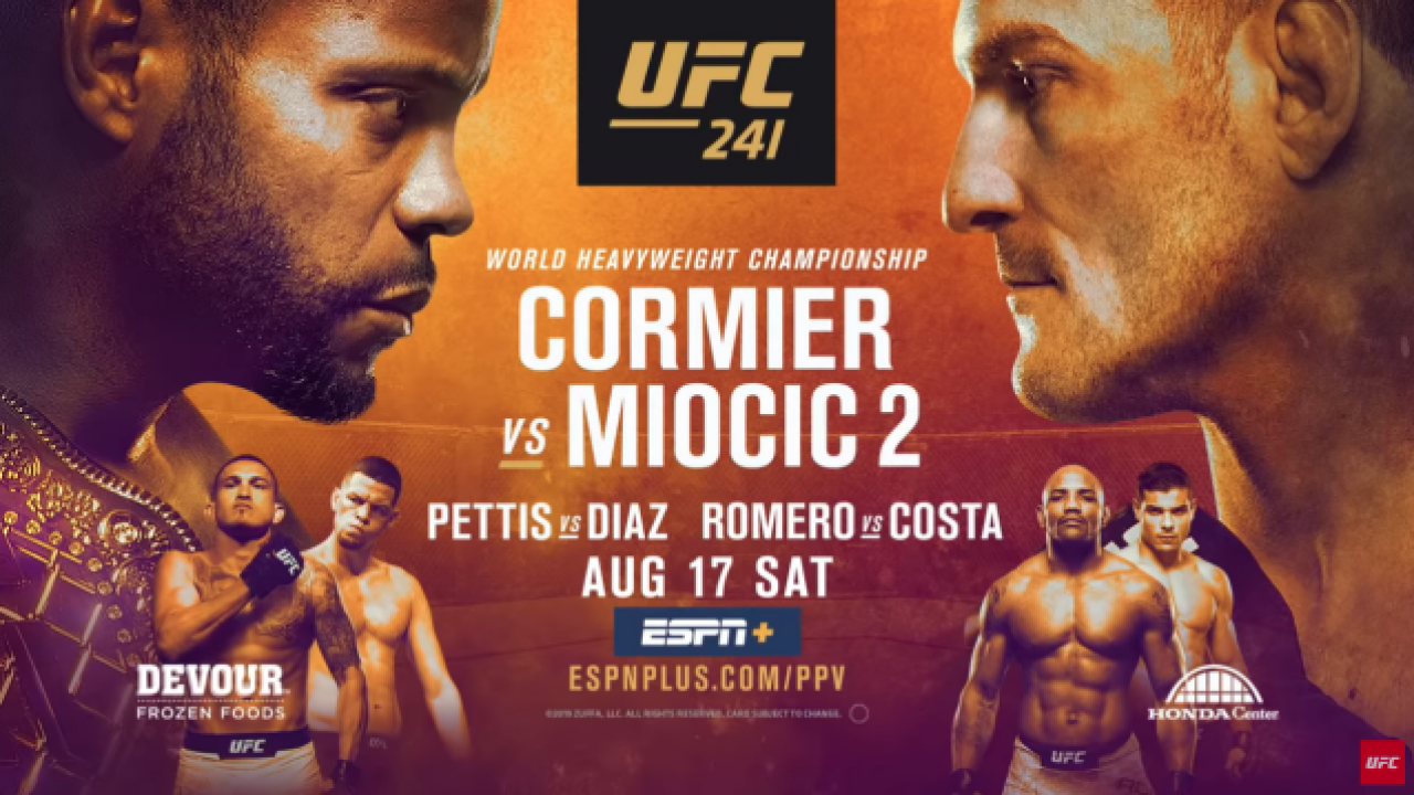 UFC 241 poster