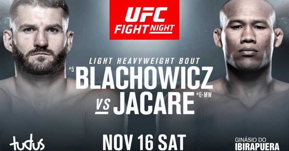 OFICJALNIE: Jan Błachowicz vs. Jacare Souza walką wieczoru gali UFC w Sao Paulo