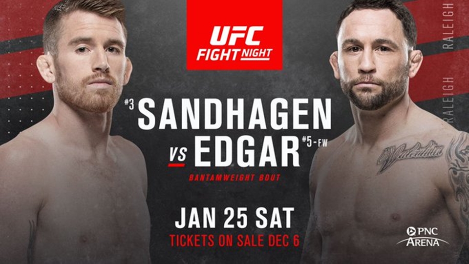 Frankie Edgar zmierzy się z Corym Sandhagenm na UFC on ESPN+24 w Raleigh