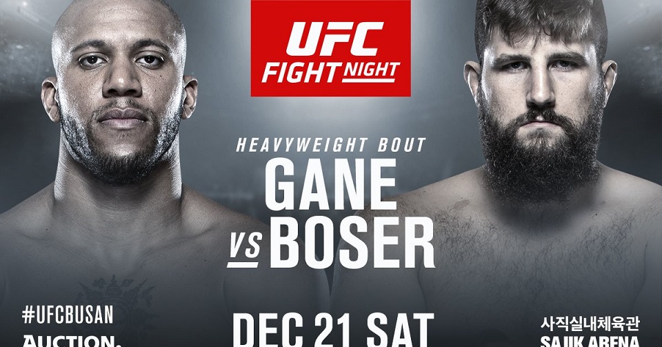 Ciryl Gane vs Tanner Boser na karcie UFC w Busan