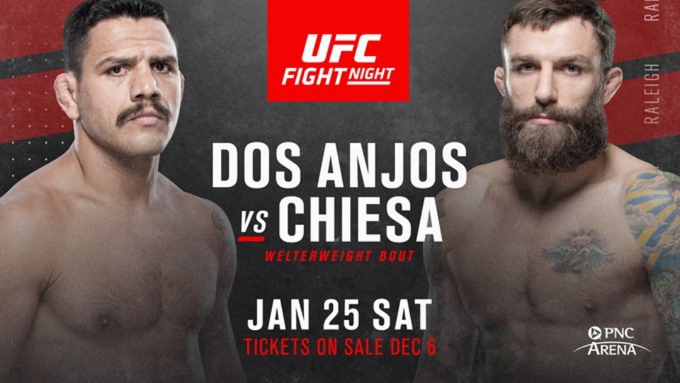 OFICJALNIE: Rafael dos Anjos zmierzy się z Michaelem Chiesą na UFC on ESPN+24 w Raleigh
