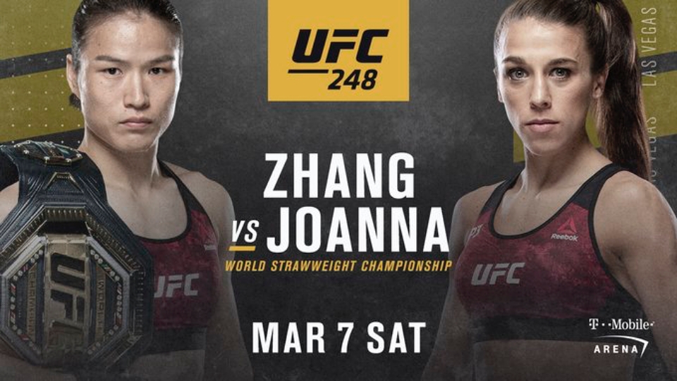 OFICJALNIE: Joanna Jędrzejczyk zmierzy się z Weili Zhang na UFC 248 w Las Vegas