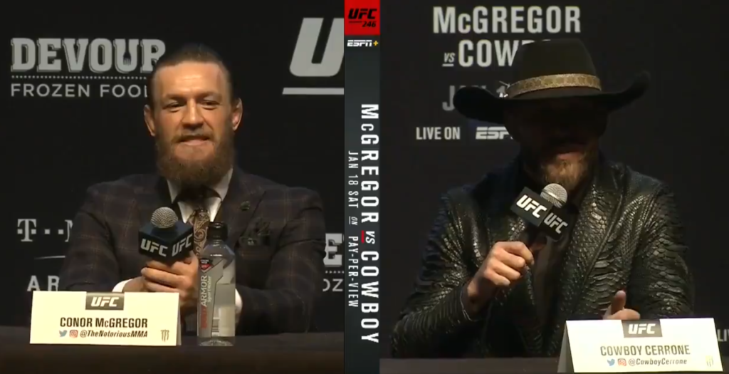 McGregor vs. Cerrone – najważniejsze wypowiedzi z konferencji prasowej przed UFC 246