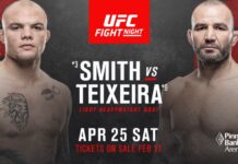 Anthony Smith zmierzy się z Gloverem Teixeirą w walce wieczoru na UFC on ESPN+31