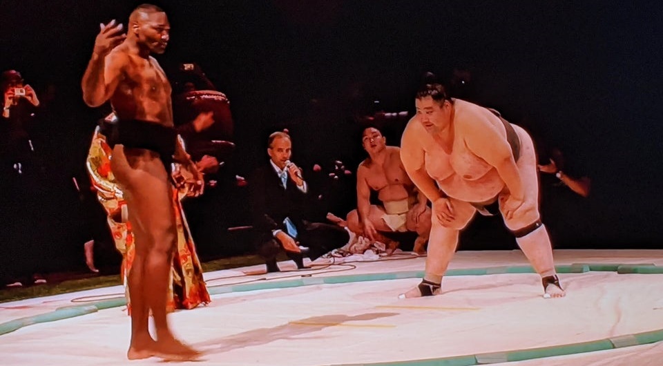Curtis Blaydes i Anthony Johnson zmierzyli się na zasadach sumo [WIDEO]