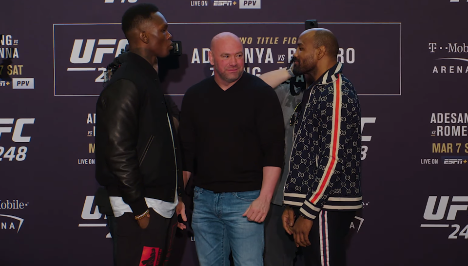 Bohaterowie UFC 248 oko w oko [WIDEO]