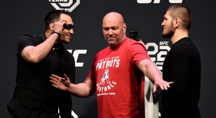 Tony Ferguson , Khabib Nurmagomedov, Dana White