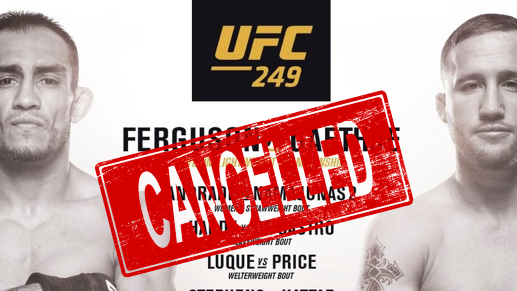 BREAKING: Gala UFC 249 odwołana!
