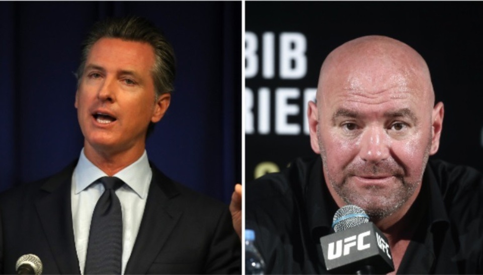 Gubernator stanu Kalifornia miał wpływ na odwołanie UFC 249