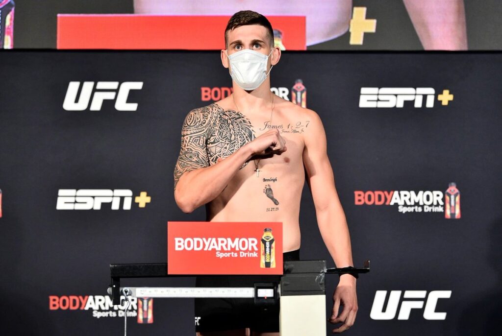 Brendan Allen doznał kilku złamań podczas walki na UFC on ESPN 12