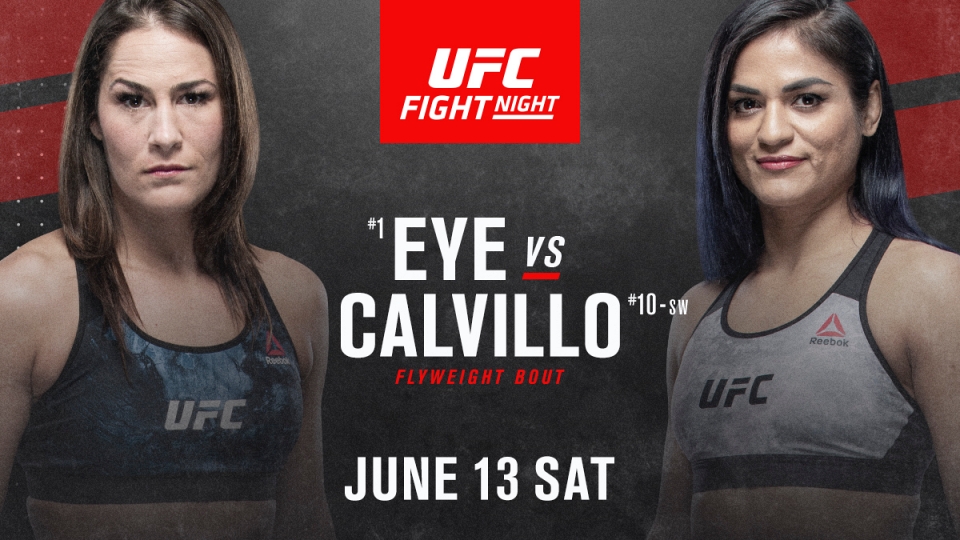 Jessica Eye vs. Cynthia Calvillo walką wieczoru na UFC Fight Night 172