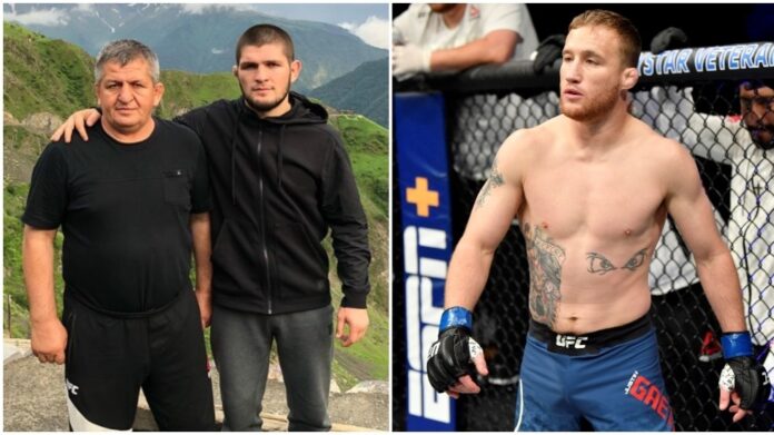 Abdulmanap Nurmagomedov, Justin Gaethje, Khabib Nurmagoemov