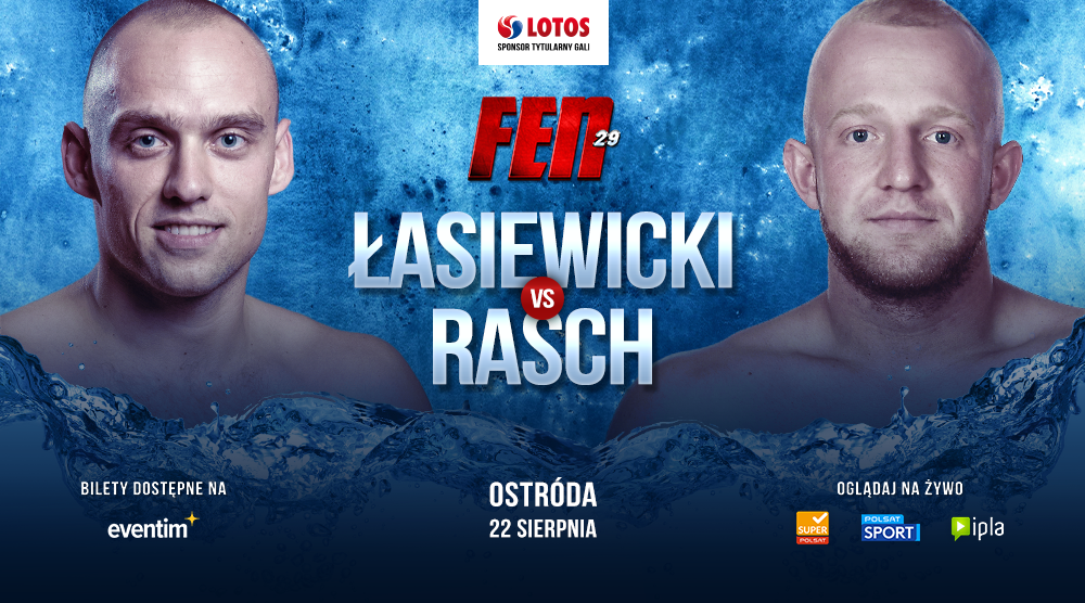 Karol Łasiewicki vs. Patryk Rasch na karcie walk FEN 29. Zawodnicy zmierzą się w formule K-1