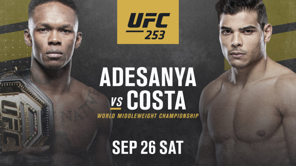 OFICJALNIE: Israel Adesanya vs. Paulo Costa na gali UFC 253