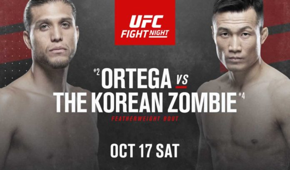OFICJALNIE: Brian Ortega vs. Koreański Zombie na październikowej gali UFC