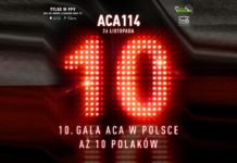 ACA 114: Dziesięciu Polaków na dziesiątej gali ACA w Polsce