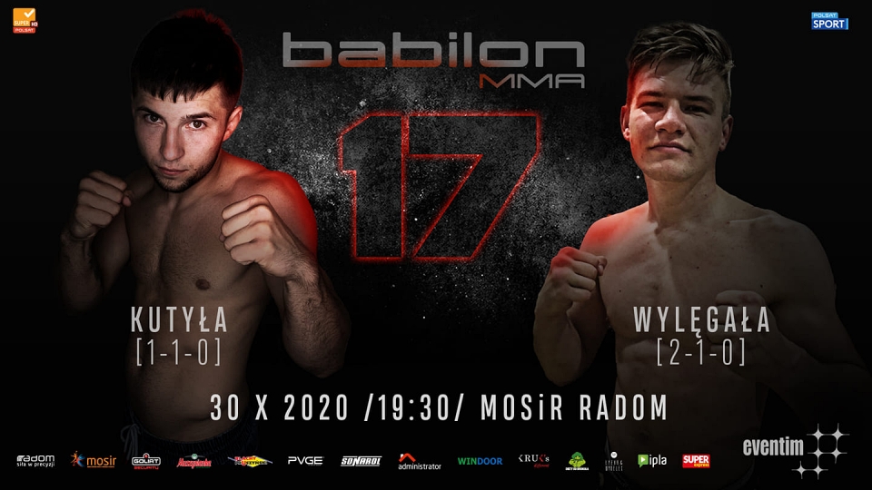 Karol Kutyła zmierzy się z Dawidem Wylegałą  na Babilon MMA 17 w Radomiu