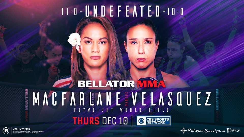 Ilima-Lei Macfarlane vs. Juliana Velasquez na Bellator 254 w Uncasville