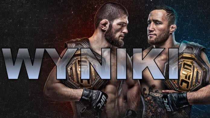 wyniki UFC 254