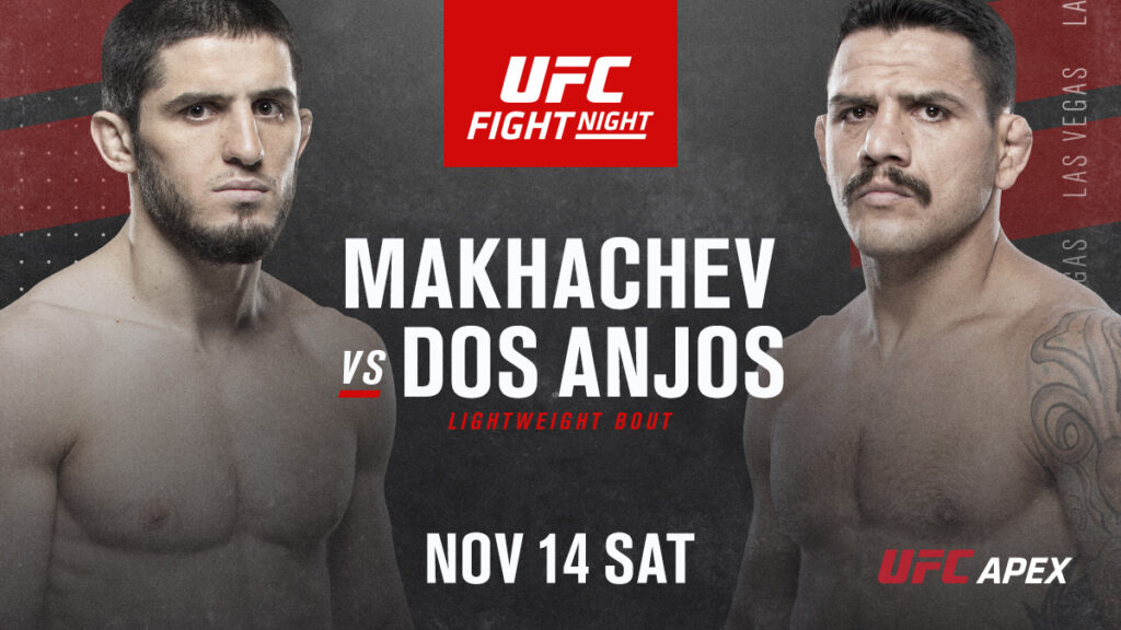 Islam Makhachev vs. Rafael dos Anjos walką wieczoru gali UFC Vegas 14