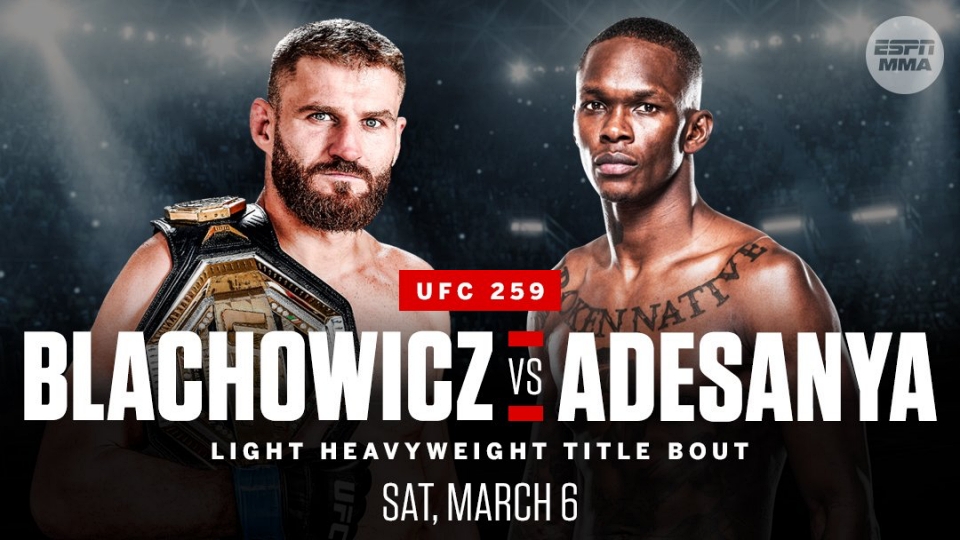 BREAKING: Jan Błachowicz vs. Israel Adesanya walką wieczoru na UFC 259