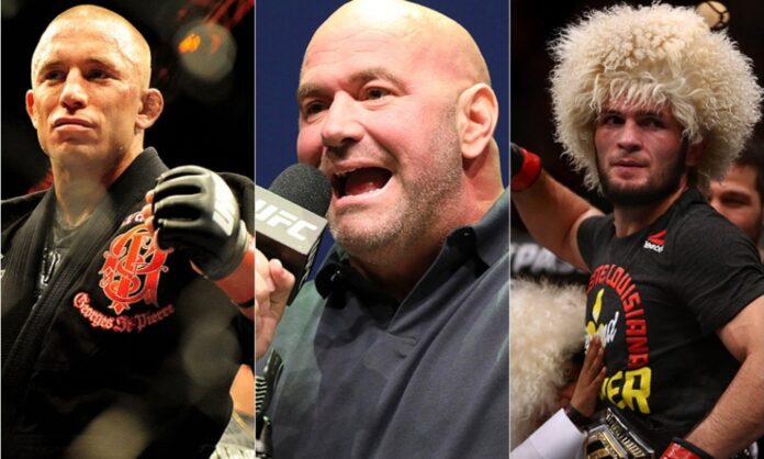 gsp, Khabib Nurmagomedov, Dana White