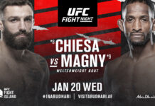 Aktualizacja rozpiski UFC 20 stycznia – Chiesa vs. Magny oficjalnie nową walką wieczoru
