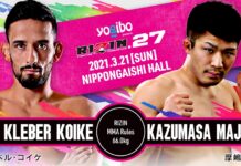 Kleber Koike Erbst wystąpi na marcowej gali RIZIN 27