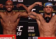 UFC 258: Usman vs. Burns – wyniki ważenia