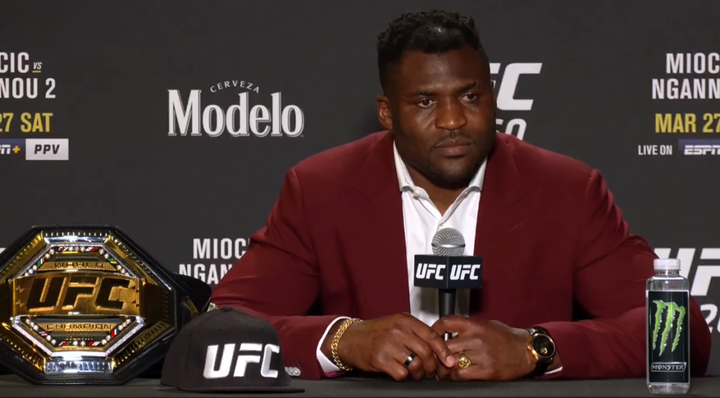 Francis Ngannou wydał oświadczenie po zdobyciu pasa UFC