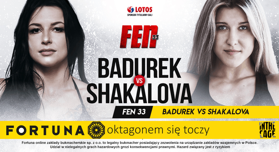Badurek vs. Shakalova – jak zakończy się walka pań na FEN 33? Typowanie i kursy