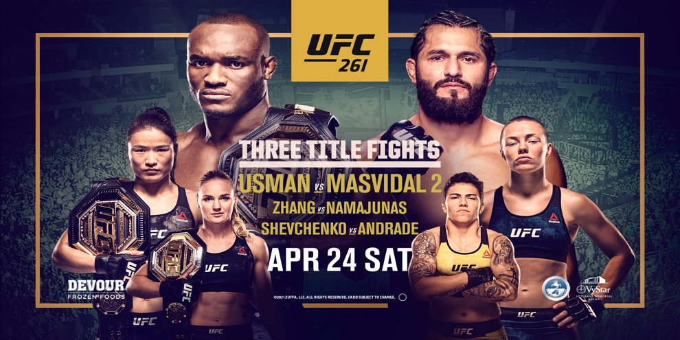 UFC 261: Usman vs. Masvidal 2 – karta walk. Gdzie i jak oglądać?