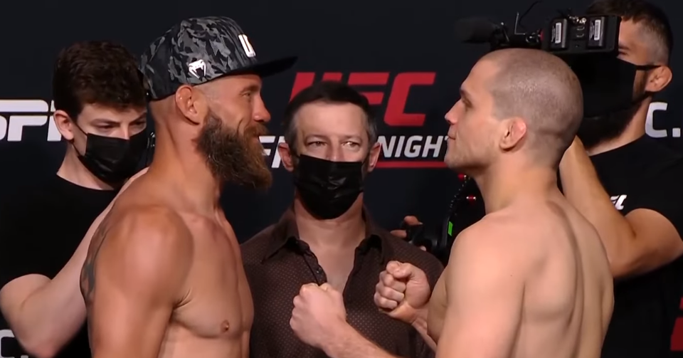 UFC Vegas 26: Bohaterowie gali stanęli twarzą w twarz [WIDEO]