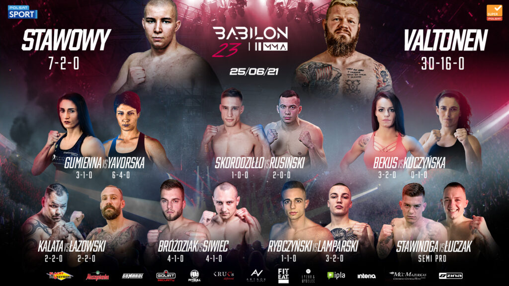Babilon MMA 23 – pełna karta walk. Gdzie i jak oglądać?
