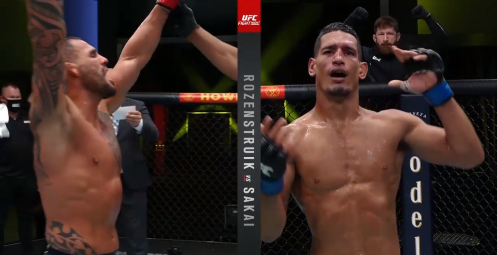 UFC Vegas 28: Santiago Ponzinibbio zadał pierwszą porażkę Miguelowi Baezie