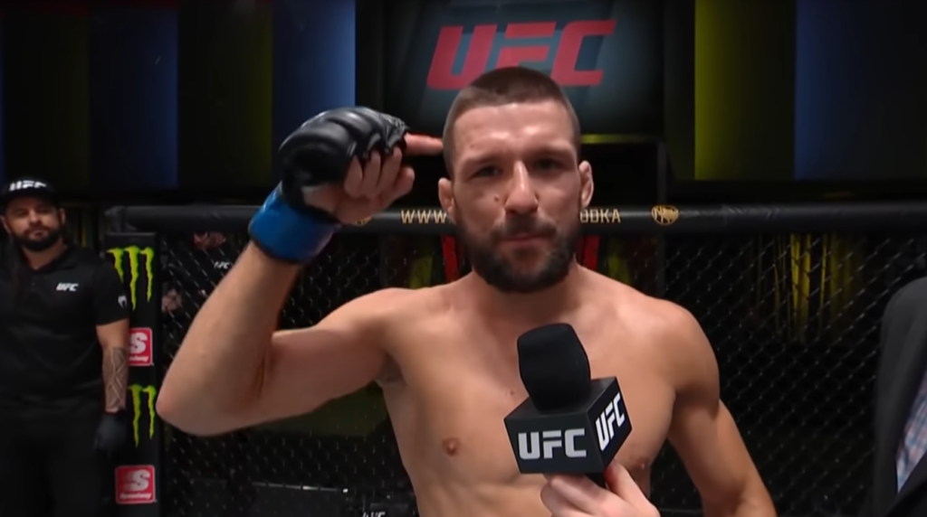 „Chcę być mistrzem!”- pierwsze słowa Mateusza Gamrota po zwycięstwie na UFC Vegas 31