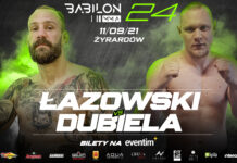 Łazowski kontra Dubiela dodane do karty walk Babilon MMA 24