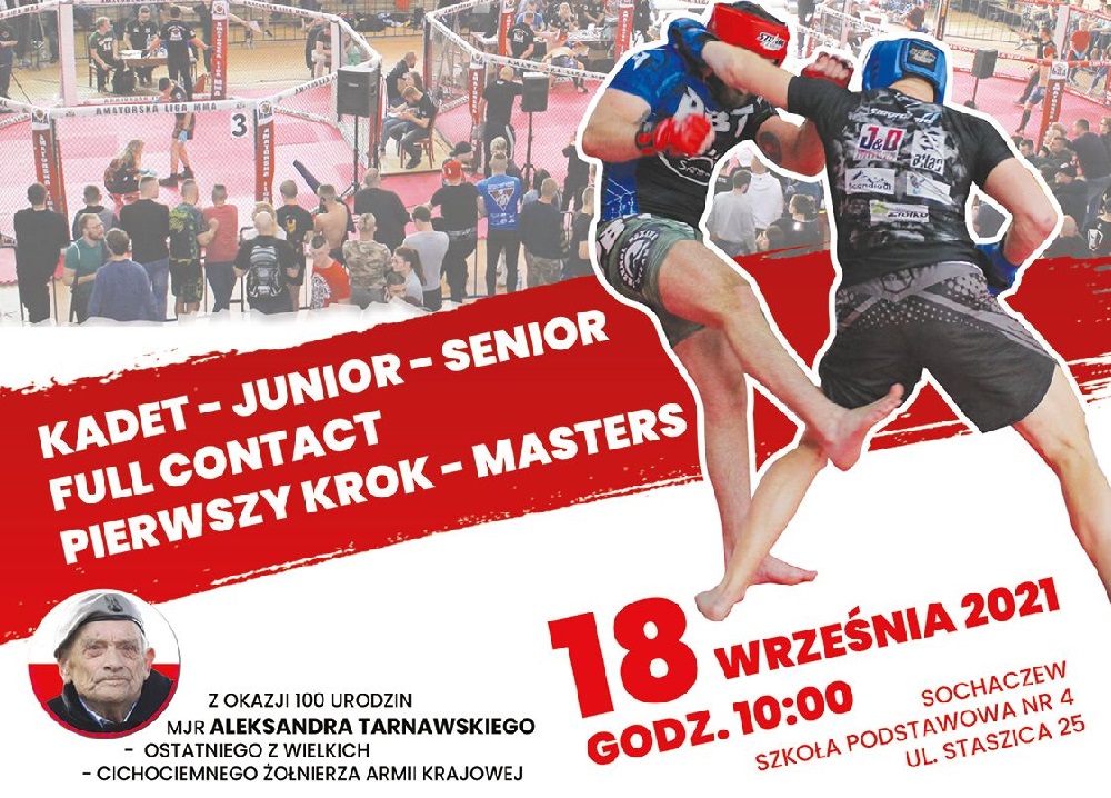 Zaproszenie na Mistrzostwa Polski MMA 2021 w Sochaczewie
