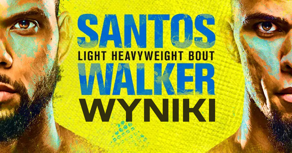 UFC Vegas 38: Santos vs. Walker – wyniki gali z udziałem Krzysztofa Jotki