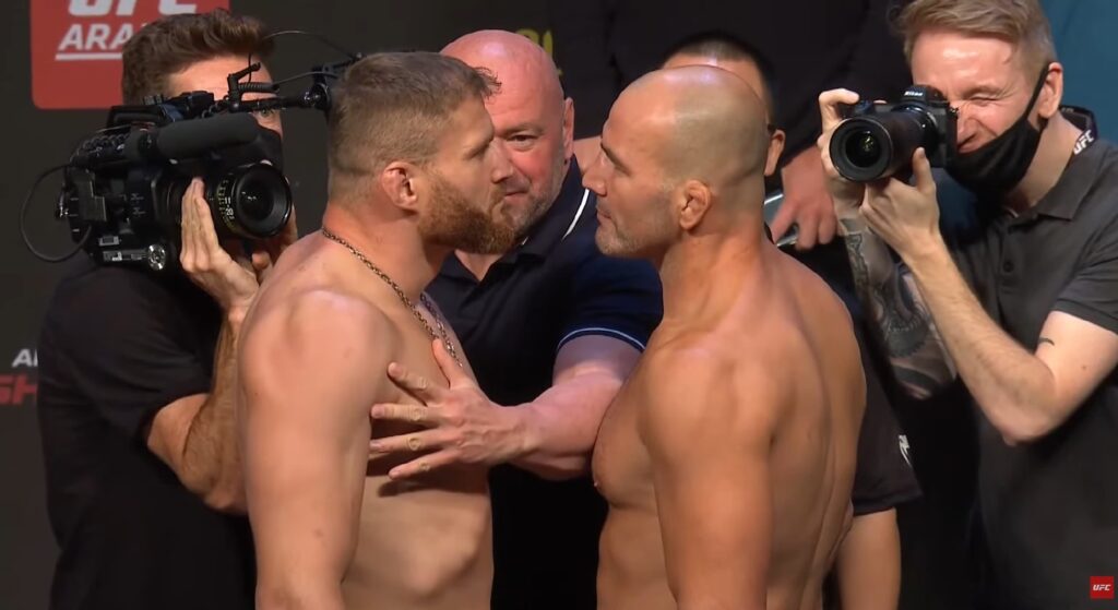 Ostatnie spotkania twarzą w twarz bohaterów gali UFC 267 [WIDEO]