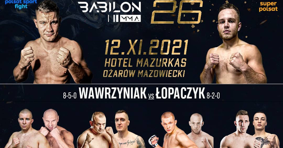 Babilon MMA 26: Łopaczyk vs. Wawrzyniak – karta walk. Gdzie i jak oglądać?